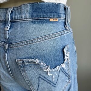 Mother Brand High Waisted Hiker Jeans